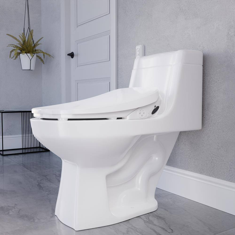 ANZZI Dive Smart Electric Bidet Toilet Seat with Remote Control and Heated Seat