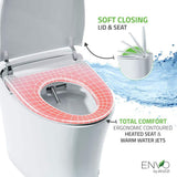 ANZZI ENVO Spirit Smart Bidet Toilet with Remote Control, Auto Flush, & Heated Seat