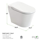ANZZI ENVO Resonance Smart Bidet Toilet with Auto Functions & WiFi