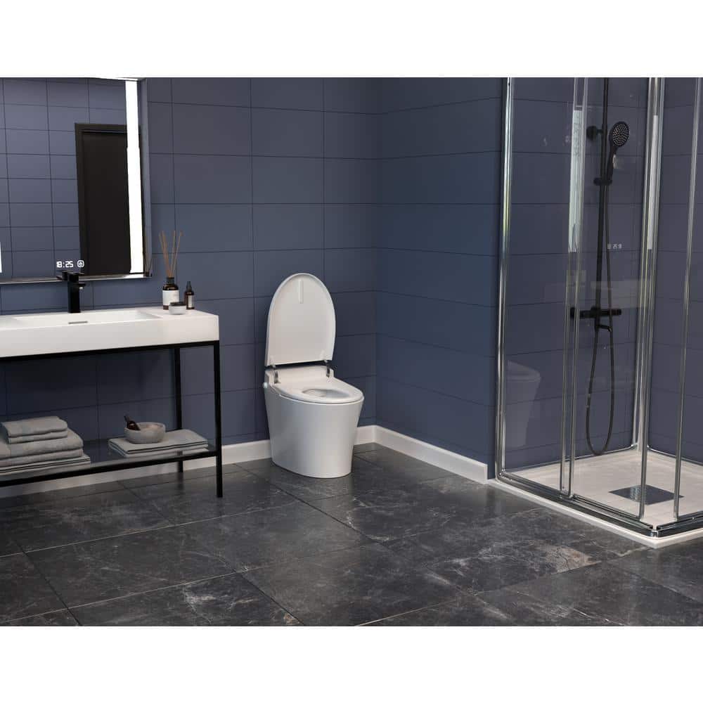 ANZZI ENVO Vail Elongated Smart Bidet Toilet with Remote Control and Heated Seat