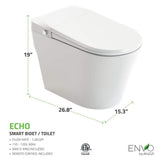 ANZZI ENVO Echo 1.28 GPF Smart Bidet Toilet with Heated Seat