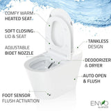 ANZZI ENVO Echo 1.28 GPF Smart Bidet Toilet with Heated Seat