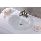 ANZZI Cadenza Series 20.5 x 18 in. Vitreous China Drop-In Bathroom Sink Basin, 7.5 in. Bowl Depth, White