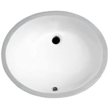 ANZZI Rhodes Series 7.5 in. Ceramic Undermount Sink Basin in White