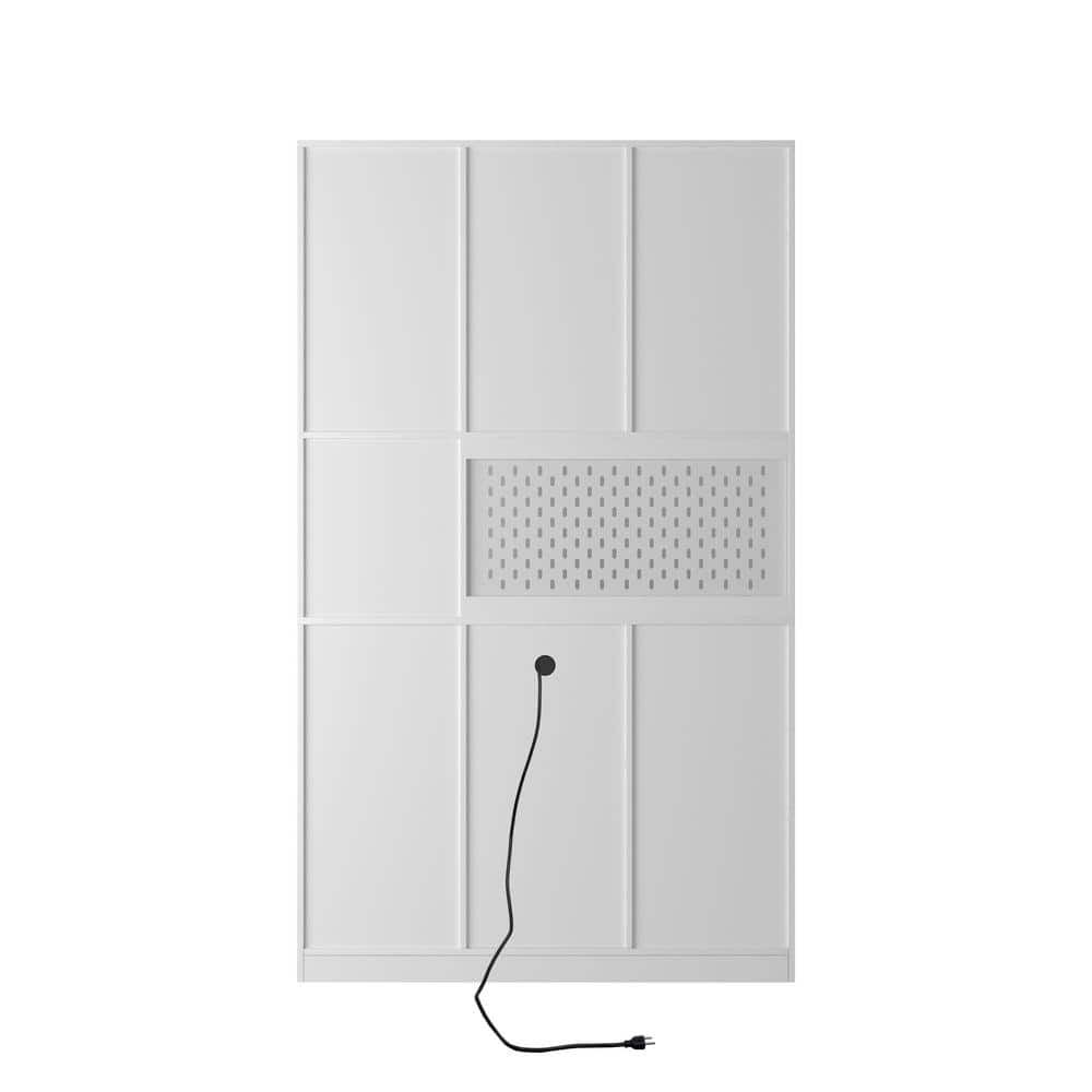 Aoibox 43-in. W x 15-in. D x 74-in. H White MDF Ready to Assemble Floor Kitchen Pantry Cabinet with Doors Shelves & Drawers