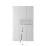Aoibox 43-in. W x 15-in. D x 74-in. H White MDF Ready to Assemble Floor Kitchen Pantry Cabinet with Doors Shelves & Drawers