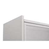 Aoibox 39-in W x 13-in D x 43-in H Ready to Assemble 3-Tier Metal Floor Pantry and Kitchenware Cabinet in White