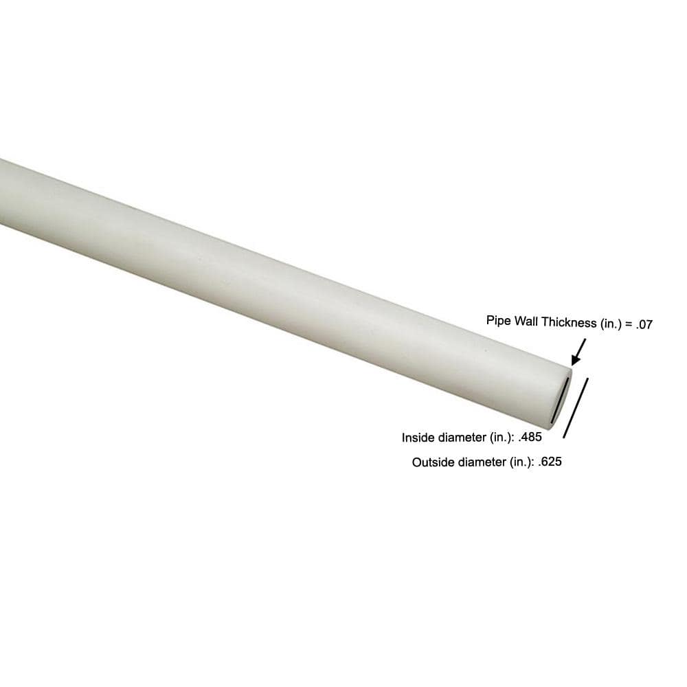 Apollo 1/2 in. x 5 ft. White PEX-B Pipe