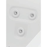 Universal Tubs 70 in. Oval Acrylic Drop-In Air Bath/Whirlpool Bathtub with Heater, Center Drain, White