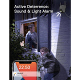ARENTI 4MP Home Hardwired Surveillance WiFi Camera, Pan/Tilt, 2.4G/5GHz Bands, Night Vision, Sound/Light Alarm, AI Filtering