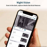 Arlo Essential Wireless Indoor Security Camera 2K (2nd Gen) with Privacy Shield, Night Vision, and Integrated Siren - White