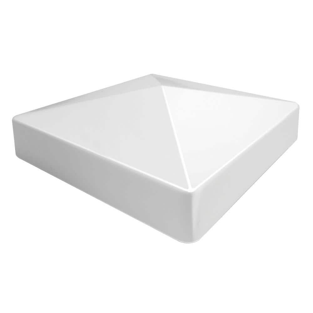 Barrette Outdoor Living 5 in. x 5 in. Vinyl White Pyramid Post Cap