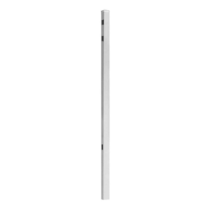 Barrette Outdoor Living Natural Reflections 2 in. x 2 in. x 6-7/8 ft. White Standard-Duty Aluminum Fence Line Post
