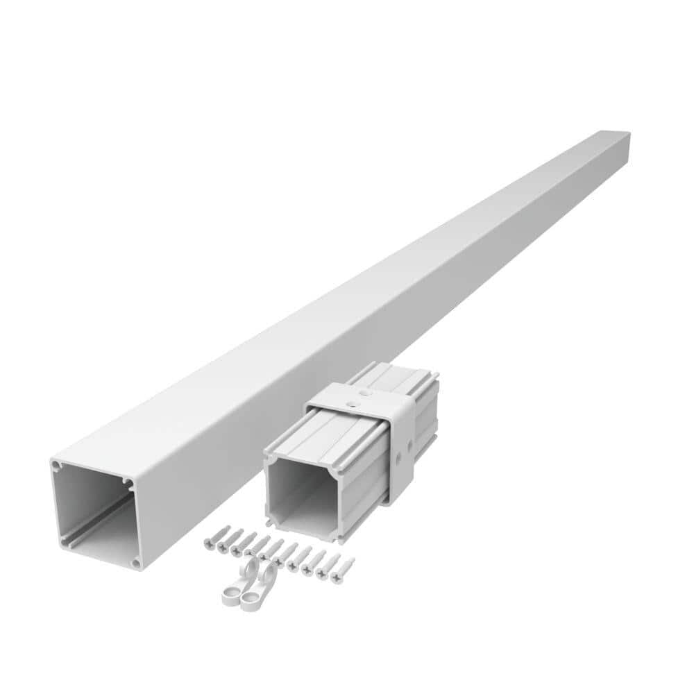 Barrette Outdoor Living VersaRail Aluminum 2.5 in. Post Extension White