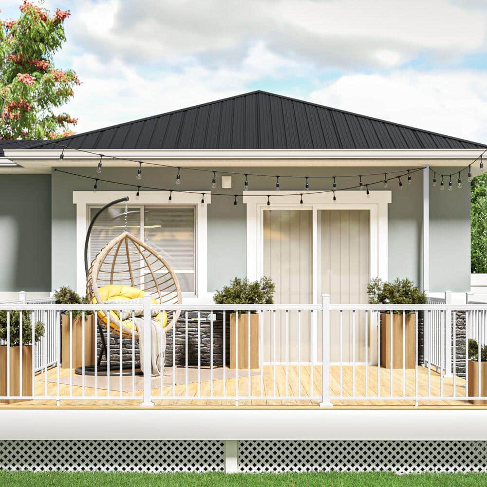 Barrette Outdoor Living VersaRail Aluminum 2.5 in. Post Extension White