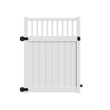 Barrette Outdoor Living Missouri 5 ft. x 6 ft. White Vinyl Fence Gate