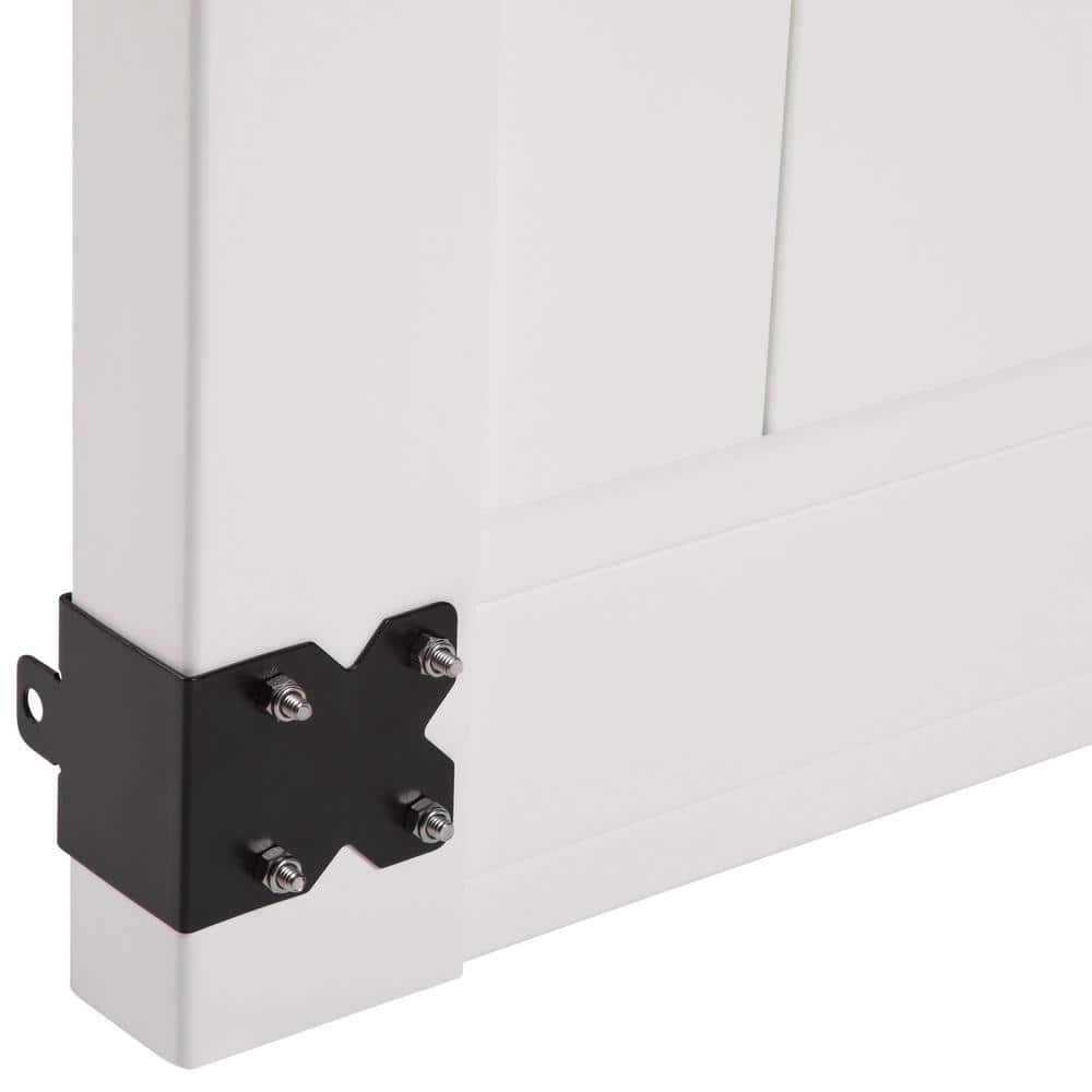 Barrette Outdoor Living Missouri 5 ft. x 6 ft. White Vinyl Fence Gate