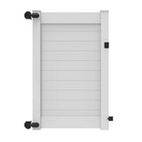 Barrette Outdoor Living Horizontal Fence 46 in. x 6 ft. Vinyl Privacy Gate White