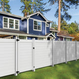 Barrette Outdoor Living Horizontal Fence 58 in. x 6 ft. Vinyl Privacy Gate White