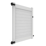 Barrette Outdoor Living Horizontal Fence 58 in. x 6 ft. Vinyl Privacy Gate White