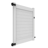 Barrette Outdoor Living Horizontal Fence 58 in. x 6 ft. Vinyl Privacy Gate White