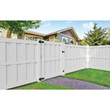 Barrette Outdoor Living Palisade 6 ft. x 8 ft. White Shadowbox Vinyl Fence Panel