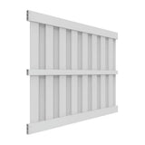 Barrette Outdoor Living Palisade 6 ft. x 8 ft. White Shadowbox Vinyl Fence Panel
