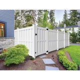 Whitney 6 ft. x 6 ft. White Vinyl Shadowbox Fence Panel