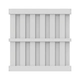 Whitney 6 ft. x 6 ft. White Vinyl Shadowbox Fence Panel