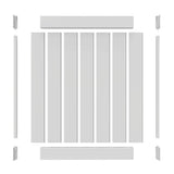 Barrette Outdoor Living 5 ft. x 3.5 ft. White Vinyl Outdoor Changing Room Side Wall