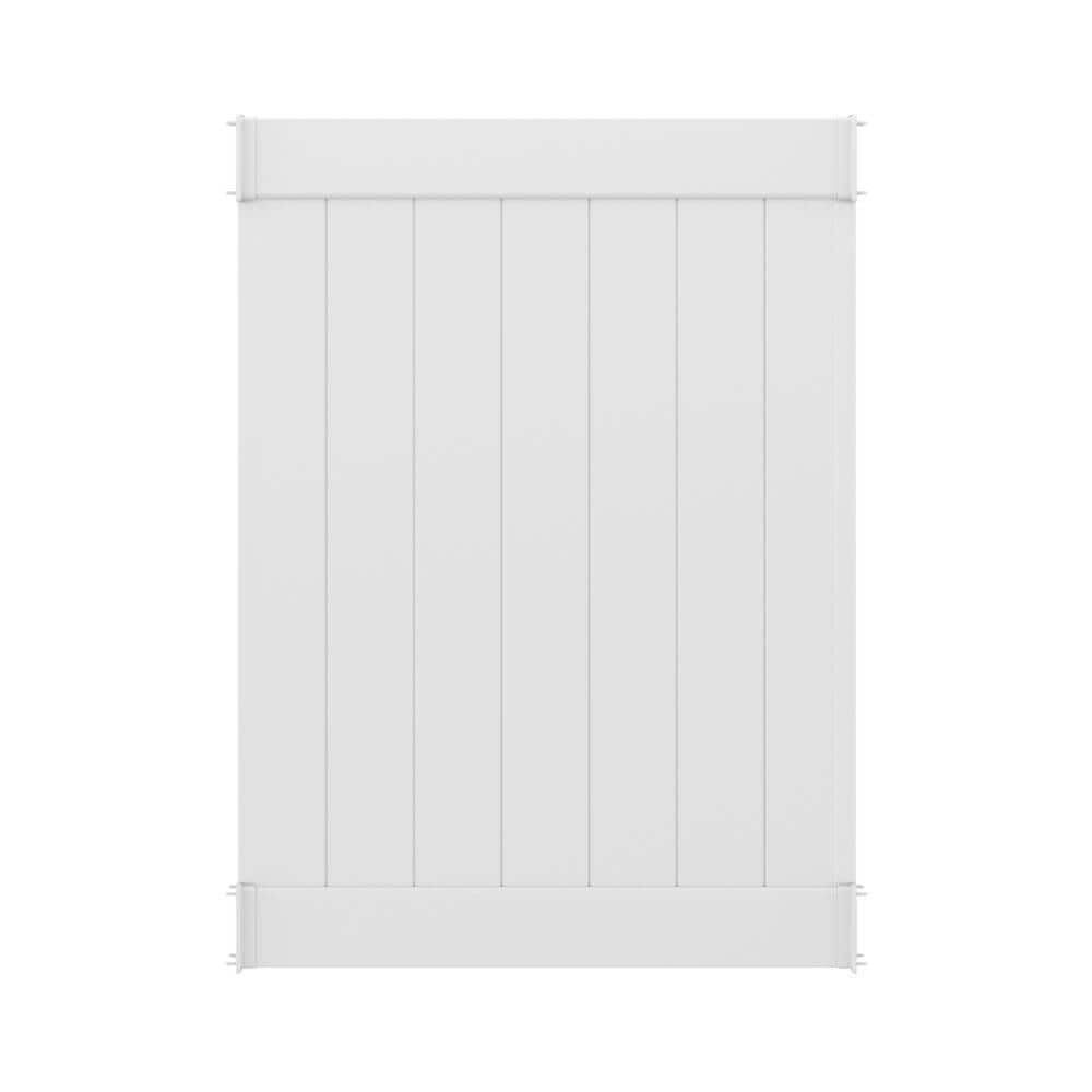 Barrette Outdoor Living 5 ft. x 3.5 ft. White Vinyl Outdoor Changing Room Side Wall