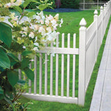 Barrette Outdoor Living 4 in. x 4 in. x 6 ft. White Vinyl Fence Corner Post