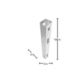 Barrette Outdoor Living Anderson 5x5x9 ft White Vinyl Fence Line Post