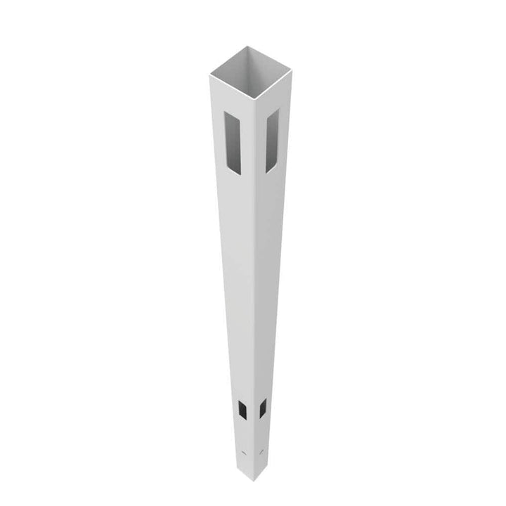Barrette Outdoor Living White Vinyl Corner Post - Horizontal Fence 5x5x108