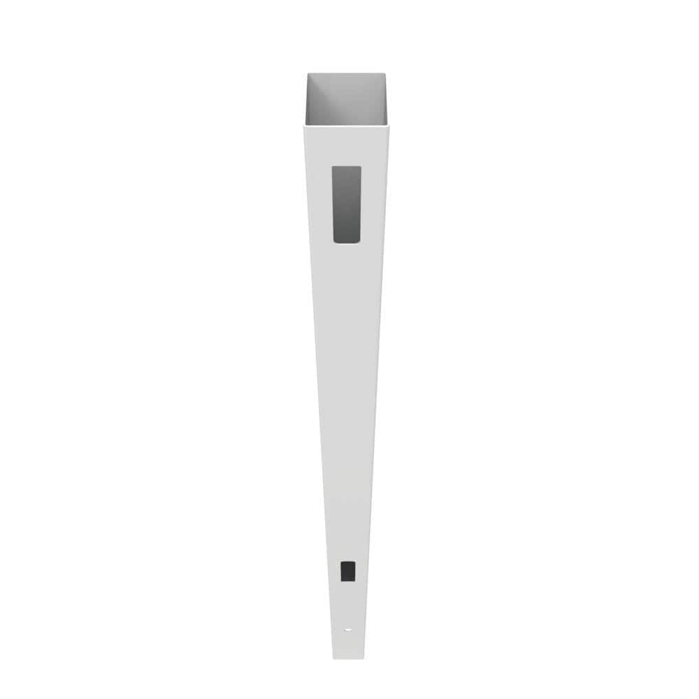 Barrette Outdoor Living White Vinyl Corner Post - Horizontal Fence 5x5x108