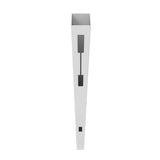 Barrette Outdoor Living Vinyl End Post: Horizontal Privacy Fence, White