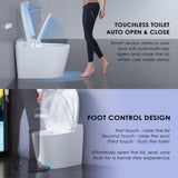BENOLTI BN-6100SA Tankless Elongated Bidet Toilet with UV Cleaning & Heated Seat