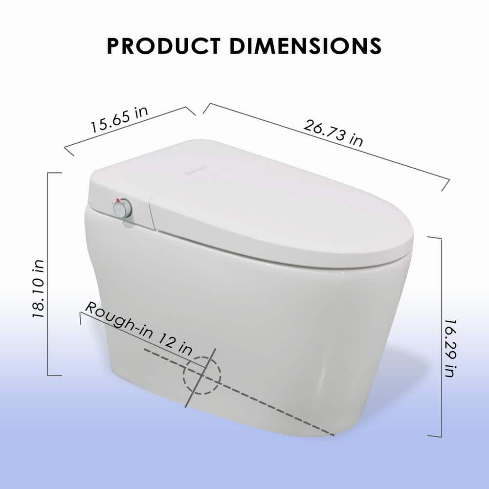 BENOLTI BN-6100SA Tankless Elongated Bidet Toilet with UV Cleaning & Heated Seat