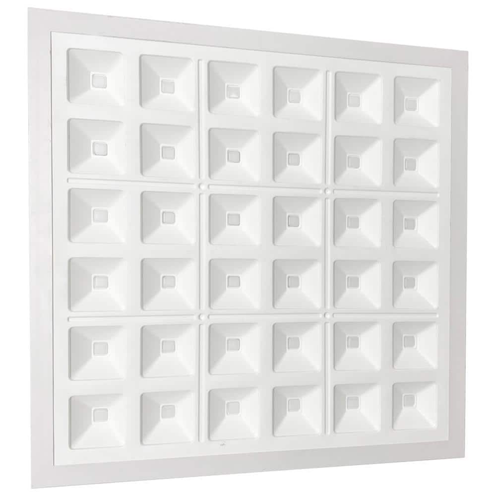 BEYOND LED TECHNOLOGY Designer Troffers Pixel Square Series 2 ft.x 2 ft. 5000 Lumens Integrated LED Flat Panel Light at 40-Watt 4000K (6-Pack)