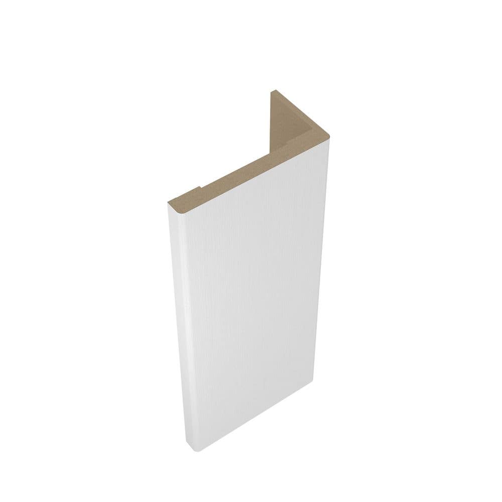 Belldinni 11/16 in. D x 3-1/2 in. W x 85-1/2 in. L MDF Interior Set of Casings for Double Swing Door Bianco Noble (6-Piece Kit)