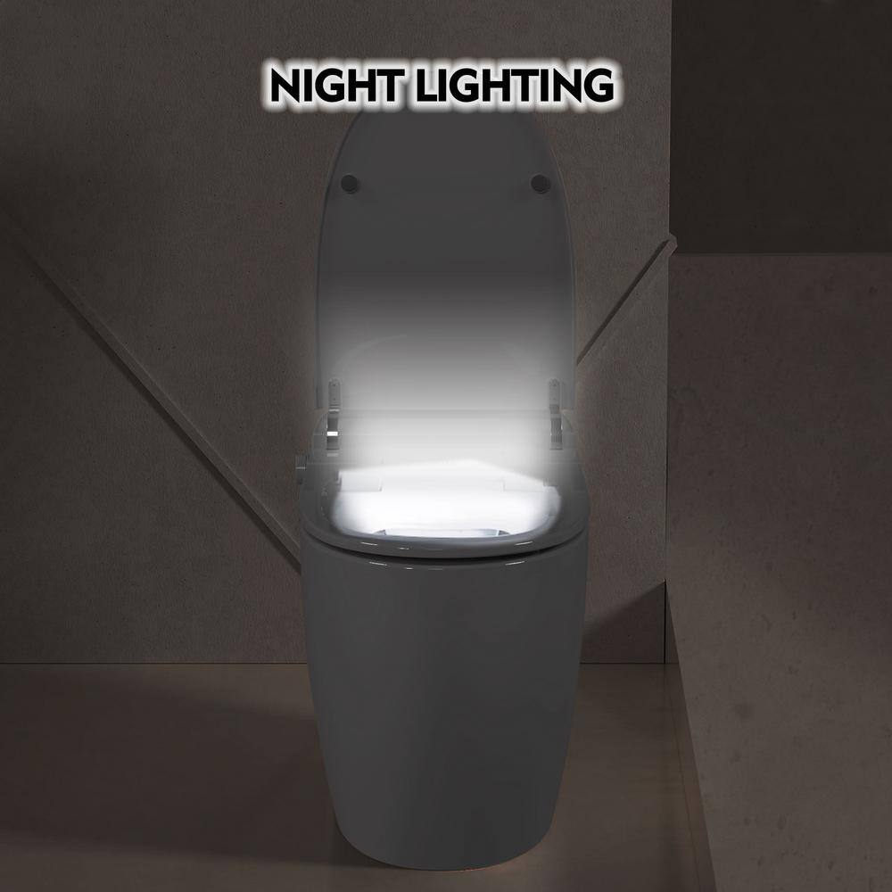 Unbranded Smart Round Toilet with Heated Seat & Foot Sensor Flush