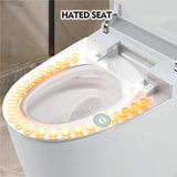 Unbranded Smart Round Toilet with Heated Seat & Foot Sensor Flush