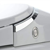 Smart Bidet Toilet with Heated Seat and Remote Control in White