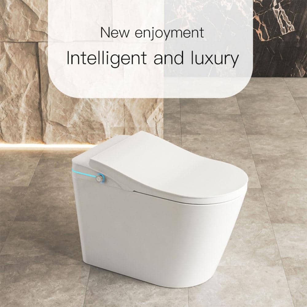 Advanced Tankless Elongated Bidet Toilet with Auto Flush and Remote Control