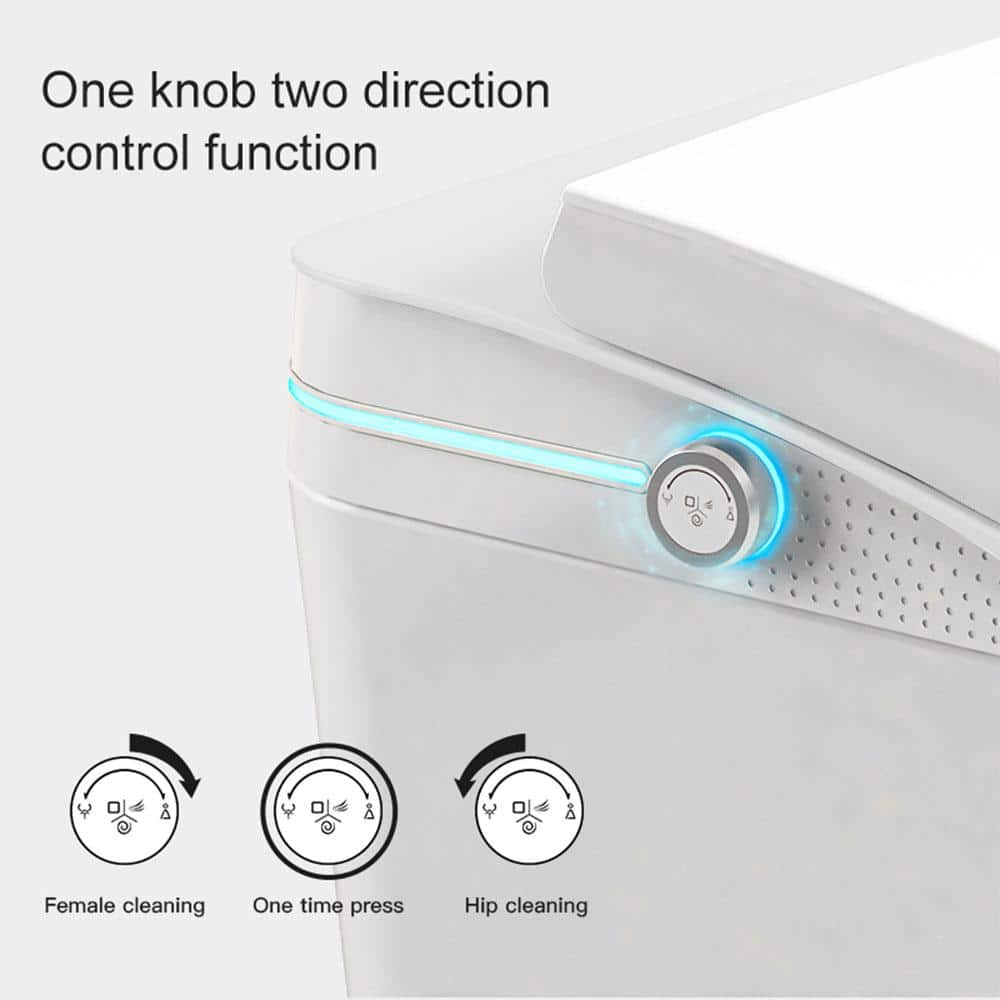Advanced Tankless Elongated Bidet Toilet with Auto Flush and Remote Control