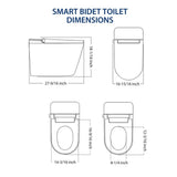 Unbranded 1.28 GPF Smart Bidet Toilet with Heated Seat