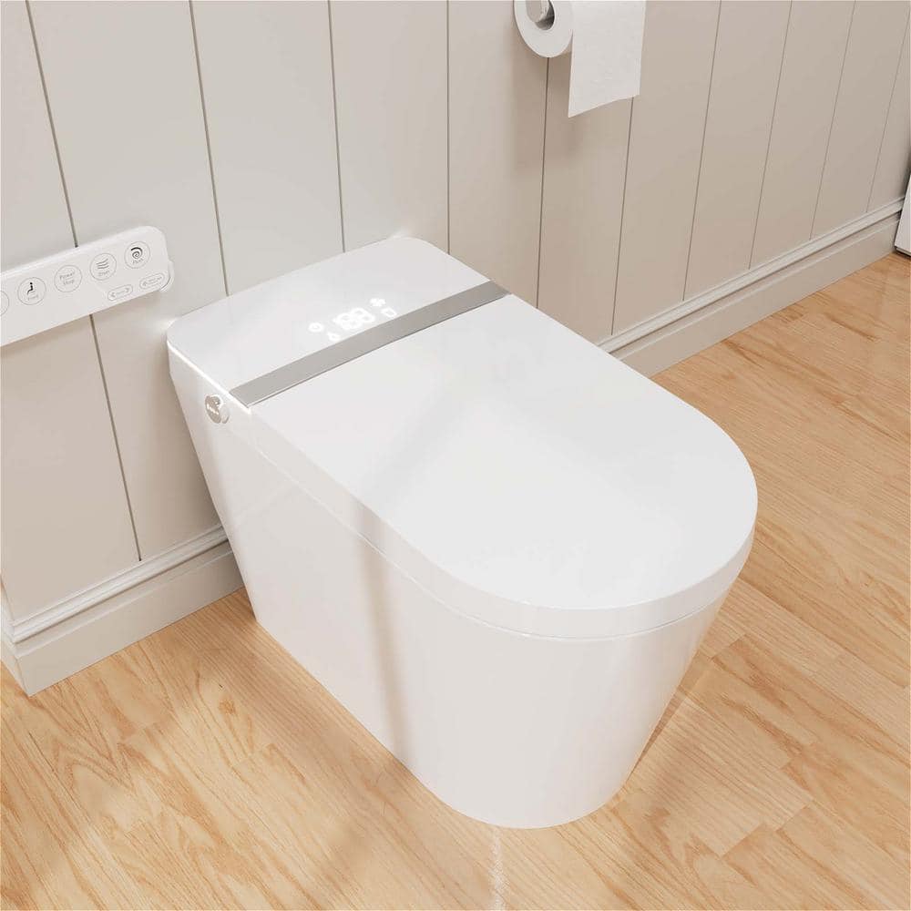 GIVING TREE Smart Toilet Bidet with Auto Flush, Voice Control & Heated Seat