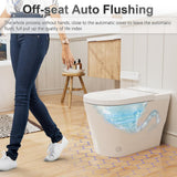 GIVING TREE Smart Toilet Bidet with Auto Flush, Voice Control & Heated Seat
