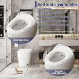 FUFU&GAGA Smart Bidet Toilet 1.28 GPF White with Auto Features & Heated Seat