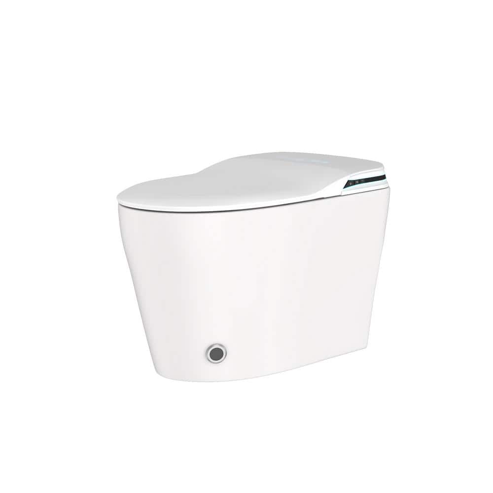 FUFU&GAGA Smart Bidet Toilet 1.28 GPF White with Auto Features & Heated Seat